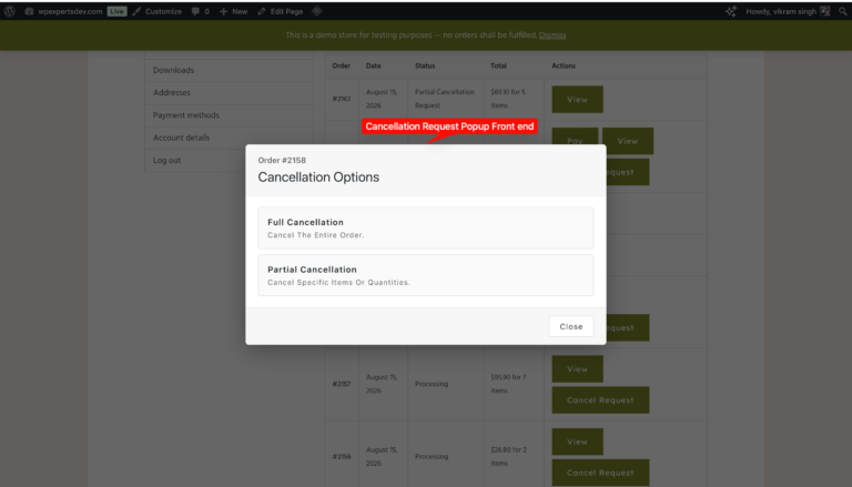 WC Cancel Order Pro, screenshot 12