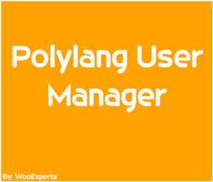 Polylang user manager