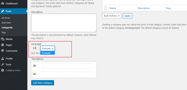 User Manager for Polylang, screenshot 2