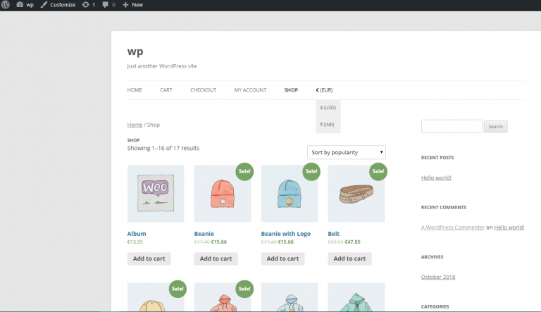Multi Currency Pro for WooCommerce – WooCommerce Multi Currency, screenshot 3